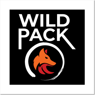 Wild Pack Sports logo color with white Posters and Art